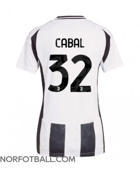 Billige Fotballdrakt Juventus Juan Cabal #32 Replika Hjemmedrakt Dame 2024-25 Kortermet